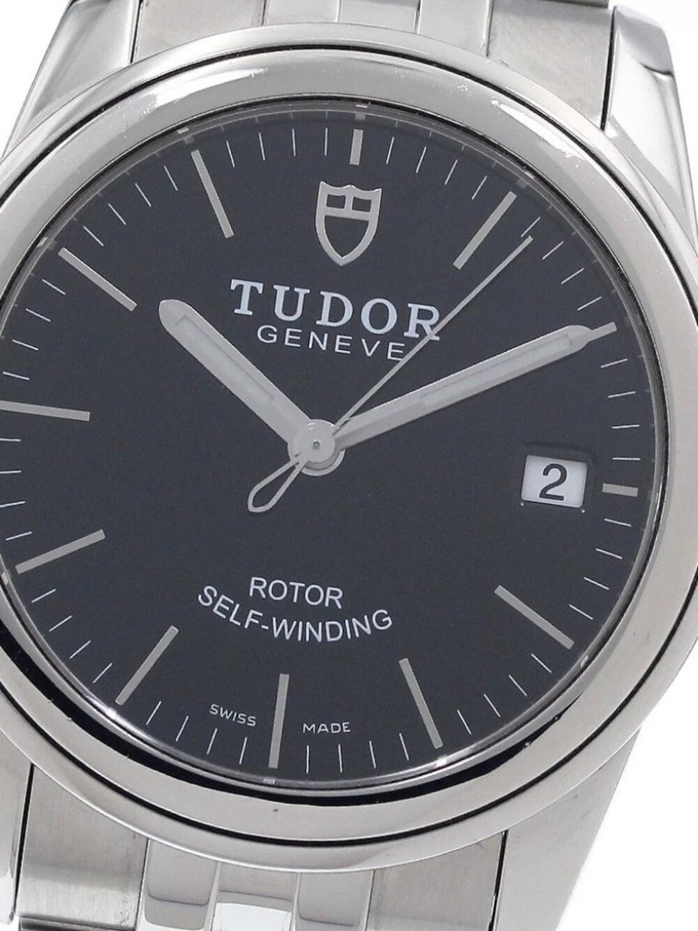 TUDOR Glamour 55000 Date Black Dial Automatic Men's Watch_951892